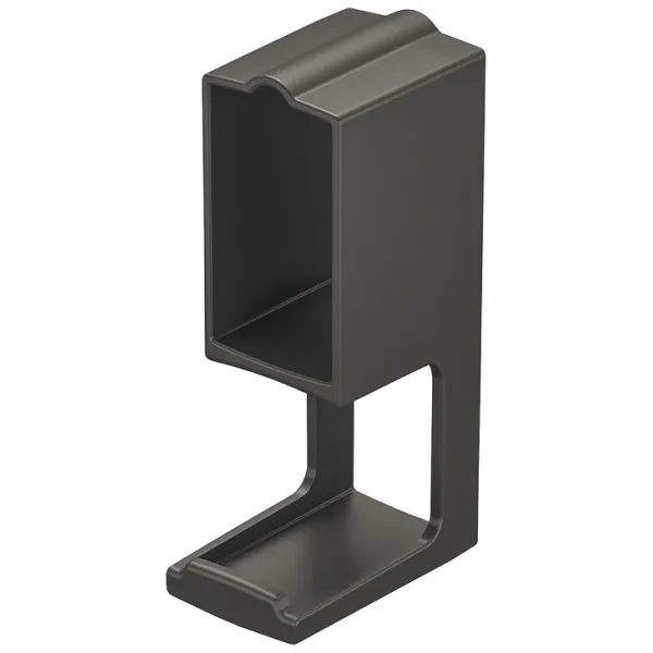 Pakabėlė stačiakampiui vamzdžiui 34x18mm, DressCode antracitas