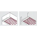 Trouser rack, for hooking into Dresscode pull out frame, L498mm, white