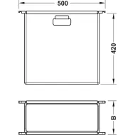 Laundry bag, for Häfele Dresscode pull out frame