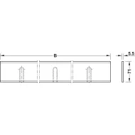 Fasadas metalinis ištraukiamam rėmui DressCode P800mm, balta