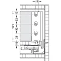 Drawer set Matrix Box Slim A Synchro, H128mm L500mm 30kg soft-close white