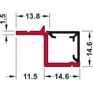 Profilis LED cokoliui L3000mm