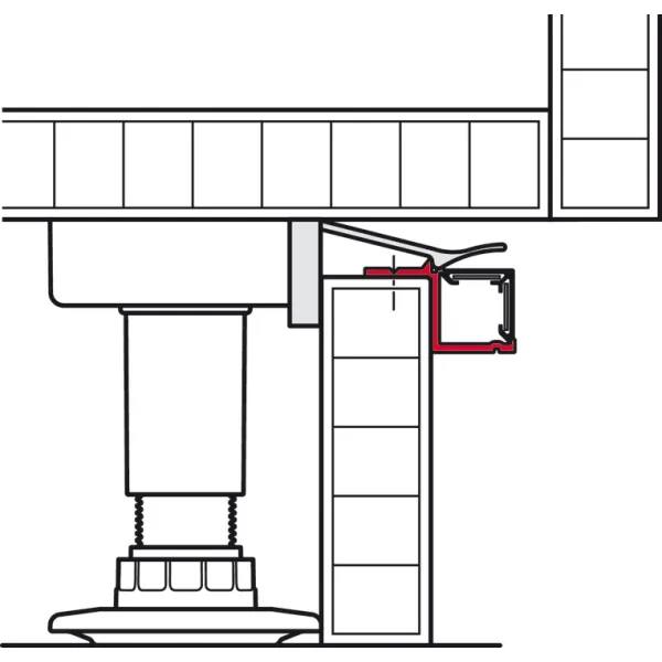 Basic plinth profile, Häfele Loox5, profile 5111
