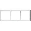 Rėmėlis lizdui / jungikliui 3d. matinis chromas