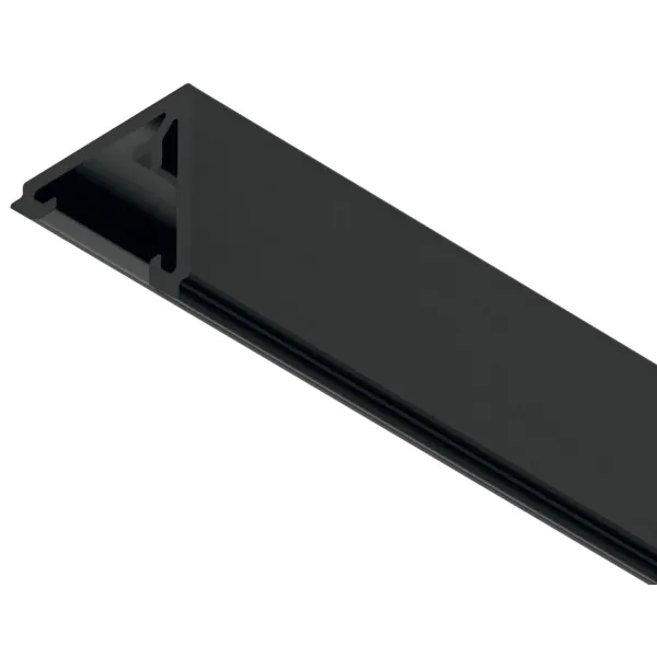 Šviesos filtras LED profiliui cokoliui L3000mm, juoda