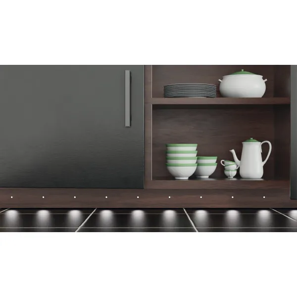 Šviestuvas LED3023 24V 0,3W matinis chromas šilta balta šviesa 3000K