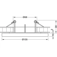 Šviestuvas LED MODUL R36 AQUA 6,5W 24V 4000K įfrezuojamas