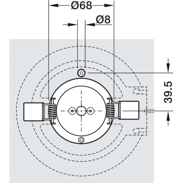 Šviestuvas LED MODUL R36 TT 6,5W 24V 4000K įfrezuojamas