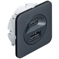 Krovimo stotelė USB Loox5 12V 16W juoda