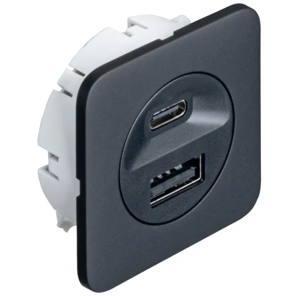 Krovimo stotelė USB Loox5 24V 16W juoda