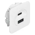 USB charging station, Häfele Loox5, USB-A / USB-C, 12V