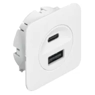 USB charging station, Häfele Loox5, USB-A / USB-C, 12V