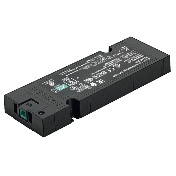 Driver Loox5, 24V, 20W, 1xsocket box-to-box 2-pin, constant voltage, black