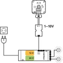 Dimmer interface 1–10V, Häfele Loox, modular design
