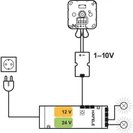 Dimmer interface 1–10V, Häfele Loox, modular design
