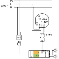 Dimmer interface 1–10V, Häfele Loox, modular design