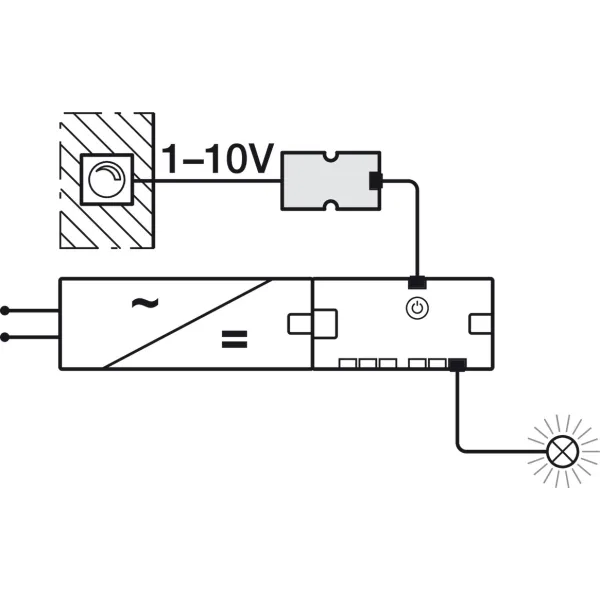 Dimmer interface 1–10V, Häfele Loox, modular design