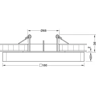 Surface mounted downlight, Nimbus Cubic 49 24V