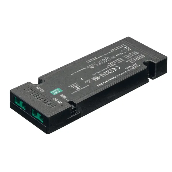 Driver Loox5, 24V, 20W, 4xsockets 2-pin, with socket for switch, black