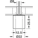 Šviestuvas LED3098 24V 1,4W pilka 5000K Loox5