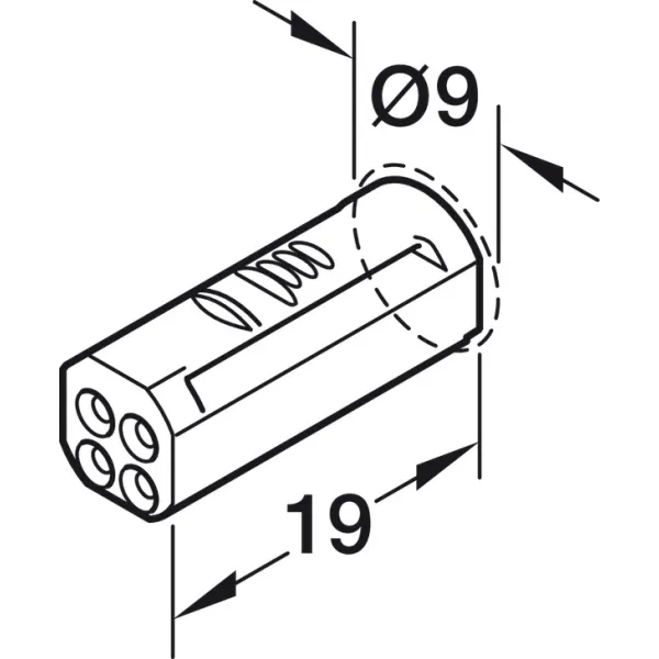 Laidas 12V 8mm, juostai prie konverterio L2000mm, Loox5