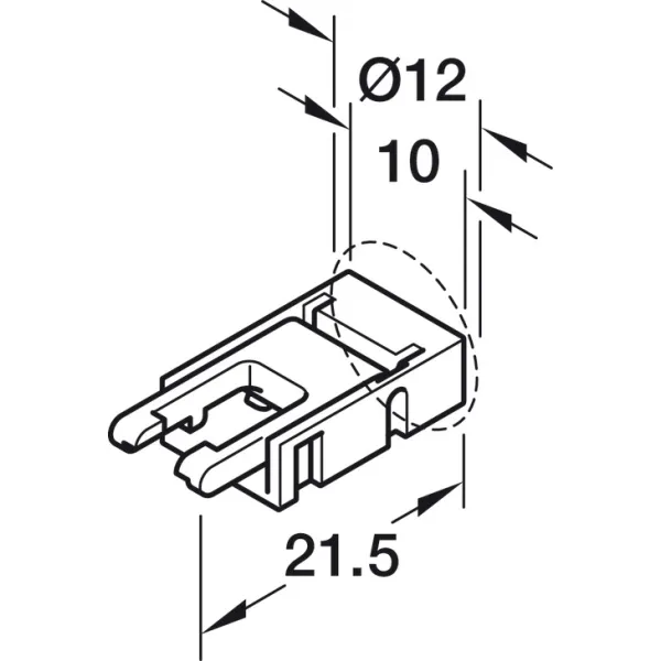Laidas 12V 8mm, juostai prie konverterio L2000mm, Loox5