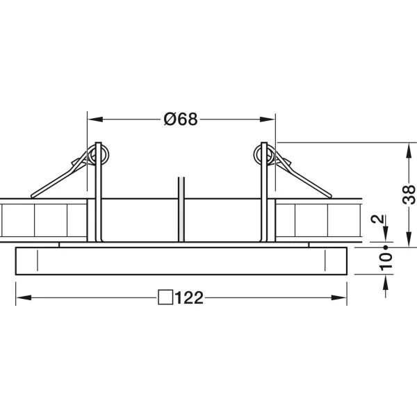 Surface mounted downlight, Nimbus Module Q 36 24V