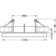 Šviestuvas LED MODUL Q36 AQUA 6,5W 24V 4000K įfrezuojamas