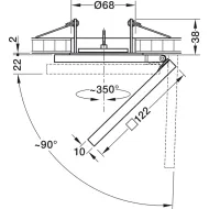 Surface mounted downlight, Nimbus Module Q 36 TT 24V
