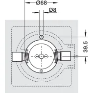 Šviestuvas LED MODUL Q36 TT 6,5W 24V 4000K įfrezuojamas