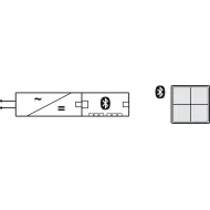 Wall mounted push button, Häfele Connect Mesh 4-way (black)