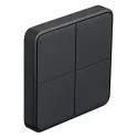 Wall mounted push button, Häfele Connect Mesh 4-way (black)