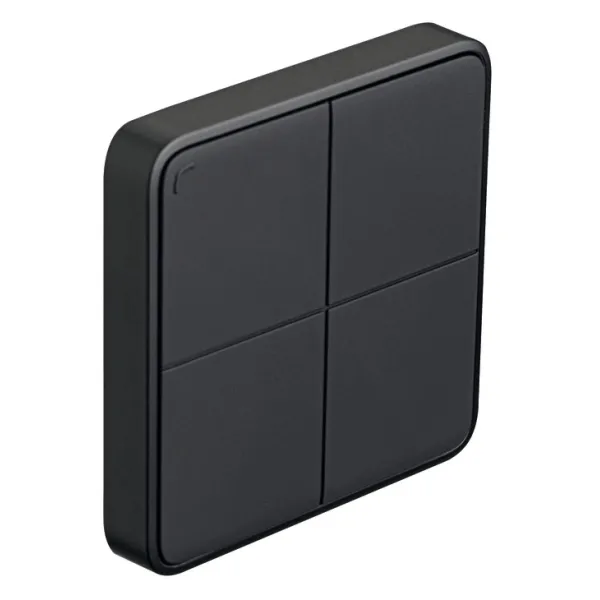 Wall mounted push button, Häfele Connect Mesh 4-way (black)