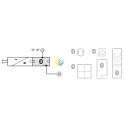 Plėtiklis Connect Mesh 2 jungčių 24V 120W MultiWhite 2-Wire Loox5