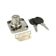 Drawer lock with keys to differ, chrome