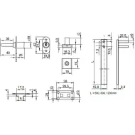 Spynelė centrinė 1018 L1200mm, 3x13mm,