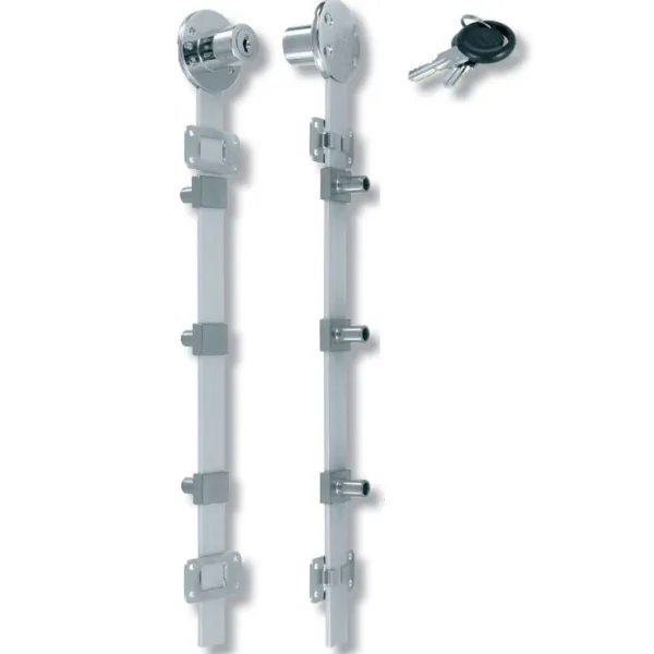 Central lock 851N L600mm, Ø19x22mm 8mm, lateral lock, nickel plated