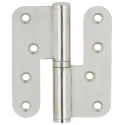 Lankstas 100x88mm, DIN nerūdijančio plieno spalva, dešinė