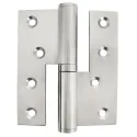 Lankstas 100x88mm, DIN poliruotas žalvaris, kairė