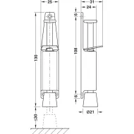 Fiksatorius durims H130mm