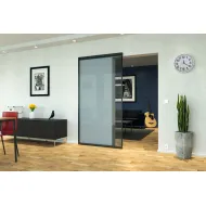 SLIDO D-Line 43 80N MAGIC stiklo durims švelnaus uždarymo, L1100mm, aliuminis