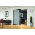Sliding door fitting, Slido D-Line43 80N, frame door for glass and wooden panel