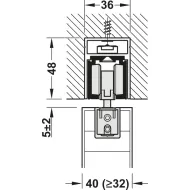 Profilis D-Line11 I/L/J Pocket L2000mm, P36mm