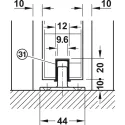 Profilis D-Line11 I/L/J Pocket L2500mm, P36mm