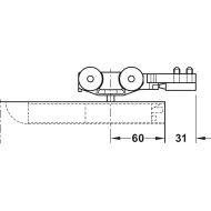 Profilis D-Line11 I/L/J Pocket L2500mm, P75mm