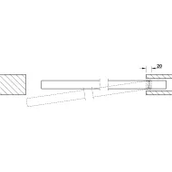Profilis D-Line11 I/L/J Pocket L2500mm, P75mm