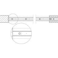 Profilis D-Line11 I/L/J Pocket L3000mm, P75mm