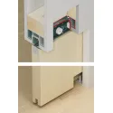 Track set, for pocket door solution, for Häfele Slido D-Line11 50I / 80I / 120I, 50L / 80L / 120L