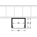 Profilis LED juostai išorinis PI3 L2500mm, su uždengimu