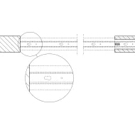 Track set, for pocket door solution, for Häfele Slido D-Line11 50I / 80I / 120I, 50L / 80L / 120L